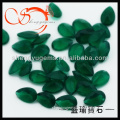 4x6mm pear shape synthetic green agate stone(AGPS0016-4x6mm)